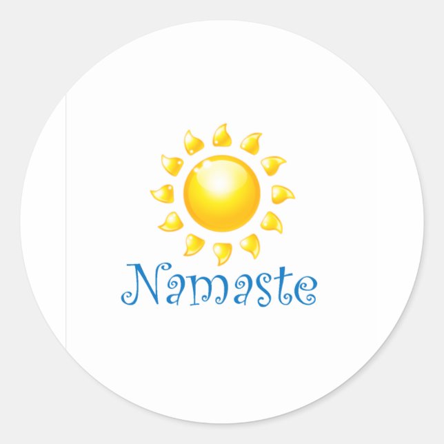 Sticker Rond namaste (Devant)