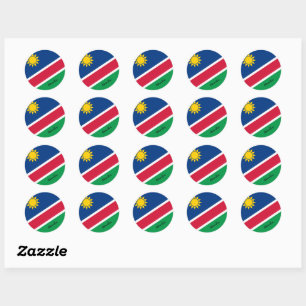 Sticker Rond Namibie & drapeau namibien patriotes, vacances / s