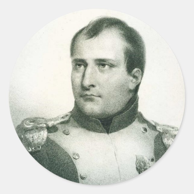 Sticker Rond Napoléon Bonaparte (Devant)