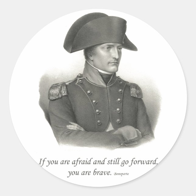 Sticker Rond Napoléon Bonaparte (Devant)