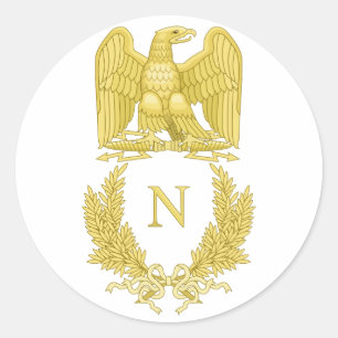 Sticker Rond Napoléon Bonaparte Emblem