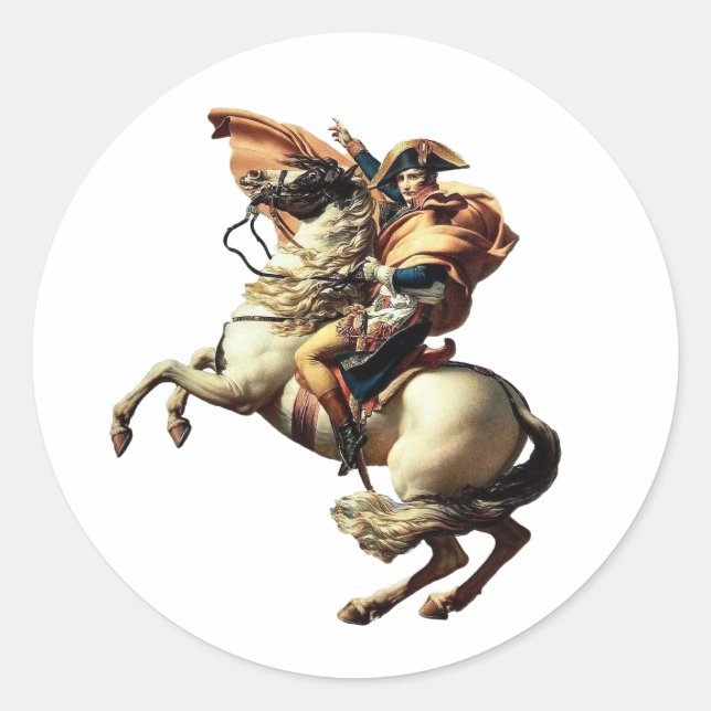 Sticker Rond Napoléon Bonaparte France (Devant)
