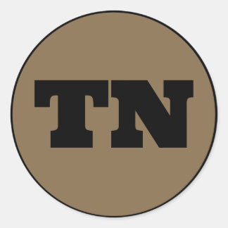Sticker Rond Nashville (TN) - Or x Noir
