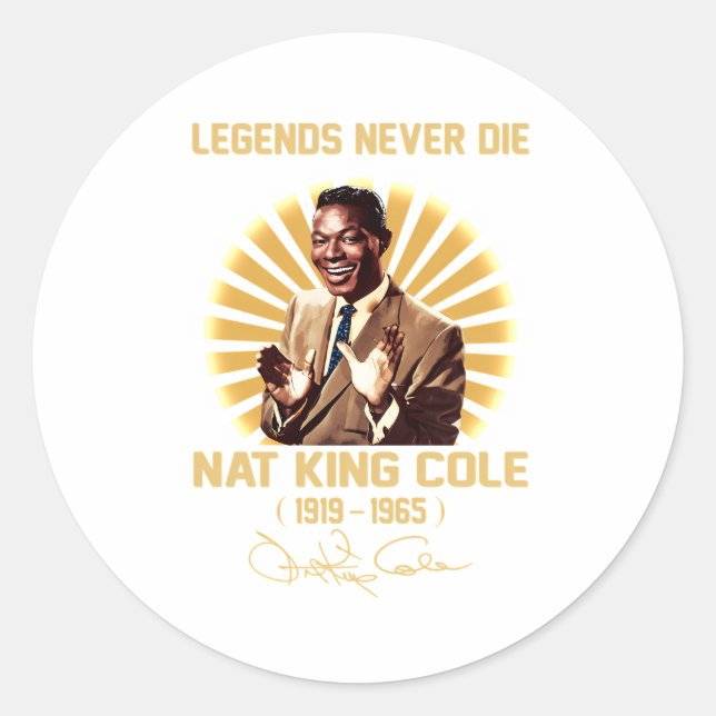 Sticker Rond Nat King Cole (Devant)