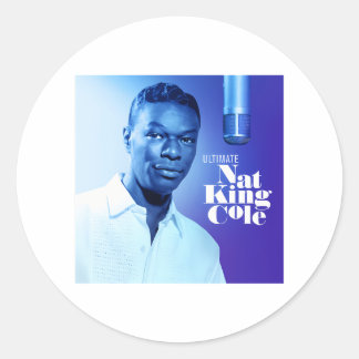 Sticker Rond Nat King Cole