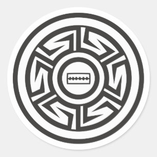 Sticker Rond Native américaine Anasazi