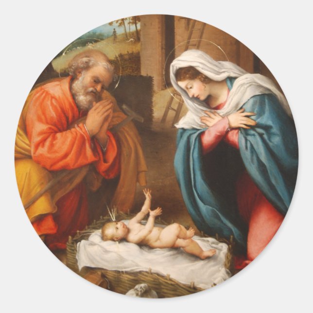 Sticker Rond Nativité (Devant)