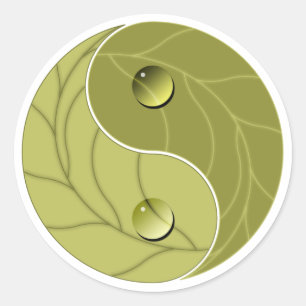 Sticker Rond Nature de Yin Yang