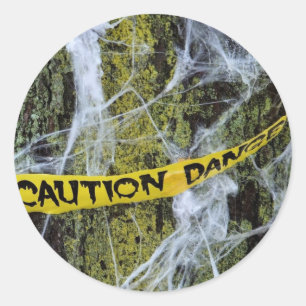 Sticker Rond nature d'halloween