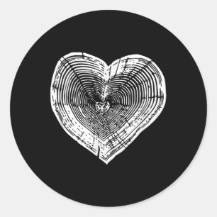 Sticker Rond Nature extérieure Lover Tree Bague Jour des terres
