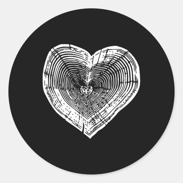Sticker Rond Nature extérieure Lover Tree Bague Jour des terres (Devant)