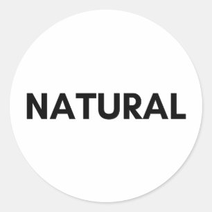 Sticker Rond naturel