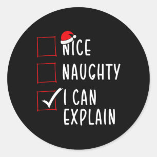 Sticker Rond Naughty I