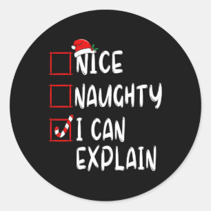 Sticker Rond Naughty I