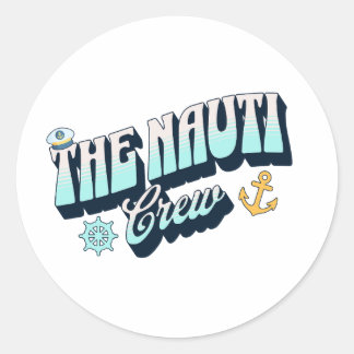 Sticker Rond nauti bachelorette party