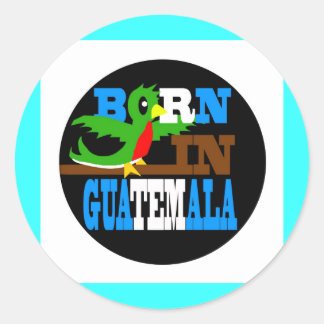 Sticker Rond Né au Guatemala
