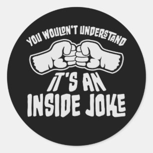 Sticker Rond Ne comprendrait pas que c'est une blague interne d