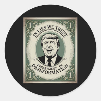 Sticker Rond « ne fais confiance à personne » - Parodie de Nkno