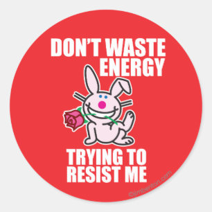 Sticker Rond Ne gaspillez pas d'énergie