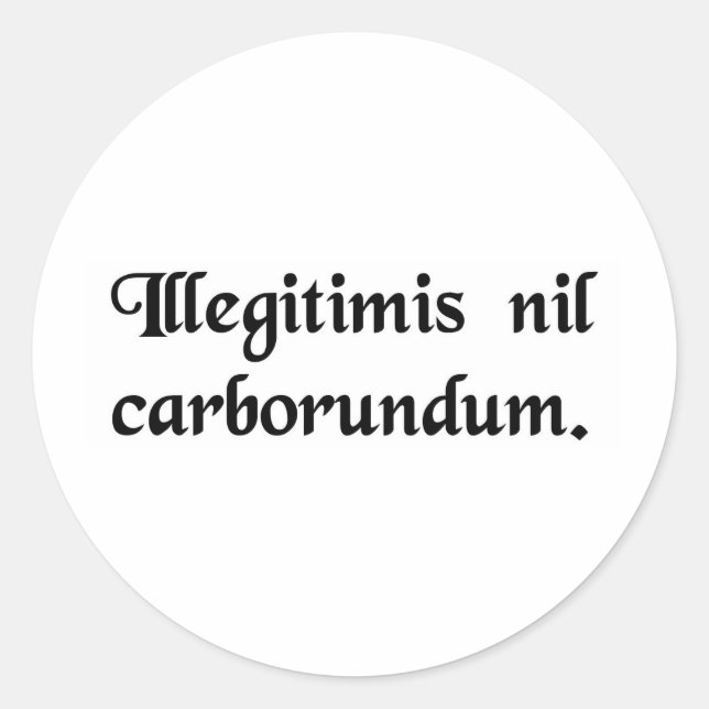 Sticker Rond Ne laissez pas les salauds vous défoncer. (Devant)