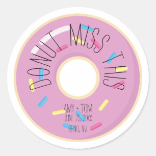 Sticker Rond Ne manquez pas ceci   MARIAGE
