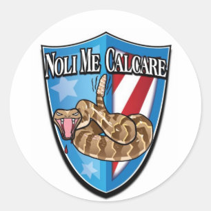 Sticker Rond Ne marchez pas sur moi