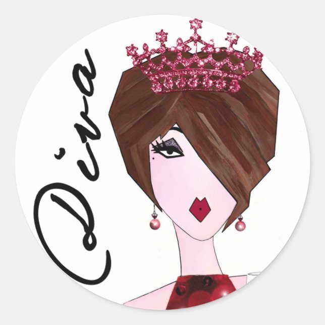 Sticker Rond Ne me hais pas parce que je suis belle, superbe... (Devant)