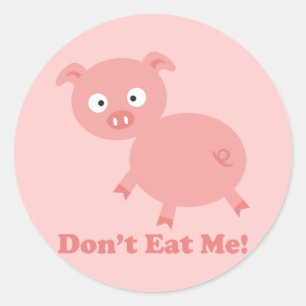 Sticker Rond Ne me mangez pas