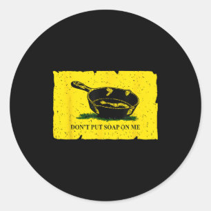 Sticker Rond Ne me savonnez pas