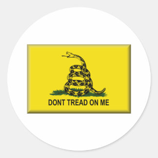 Sticker Rond Ne me trompe pas sur le drapeau américain