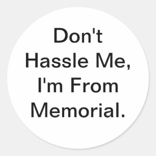 Sticker Rond Ne m'embête pas Jeff Hankamer Artjunkhaus Memorial