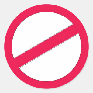 STICKER ROND NE PAS .....