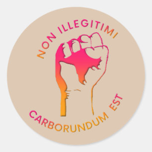 Sticker Rond NE PAS (dégradé)