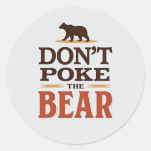 Sticker Rond Ne pas se disputer la typographie minimaliste de l