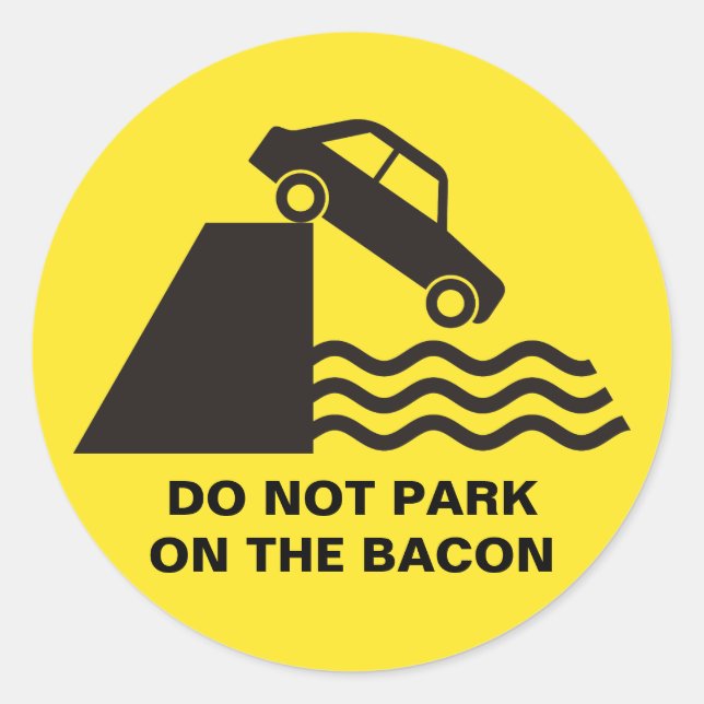 Sticker Rond Ne pas stationner sur la balise (Devant)