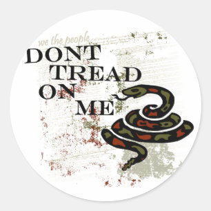 Sticker Rond Ne pas taper sur moi