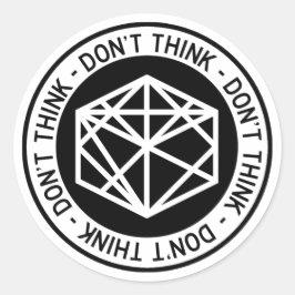 Sticker Rond Ne pensez pas™ à six pack RADS