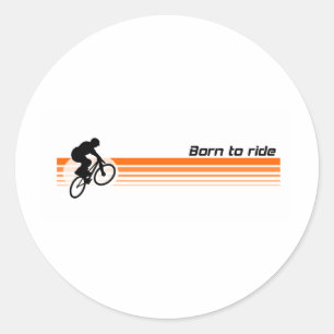 Sticker Rond Né pour la conduite - BMX