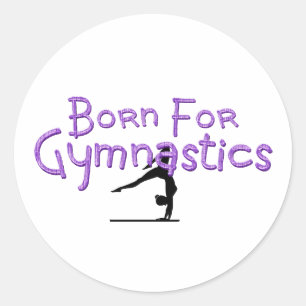 STICKER ROND NÉ POUR LA GYMNASTIQUE