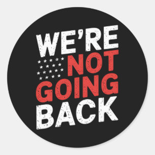 Sticker Rond Ne rentrent pas Kamala Harris Waltz 24