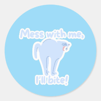 Sticker Rond Ne testez pas mes lois -