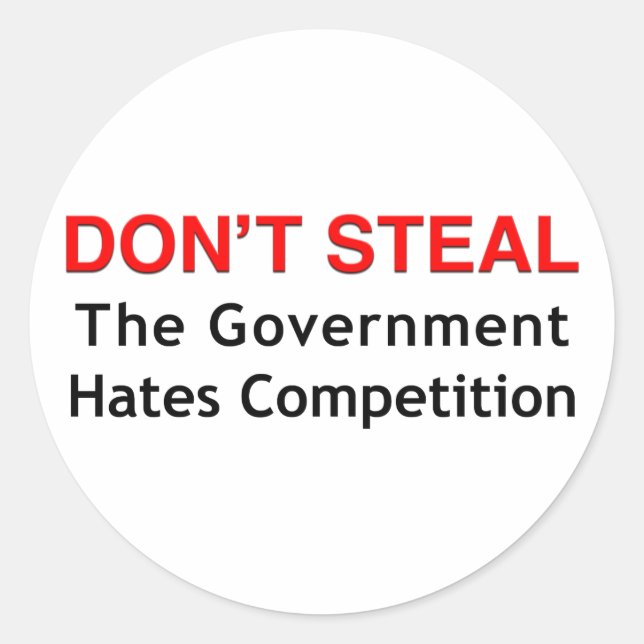 Sticker Rond Ne vole pas (Devant)