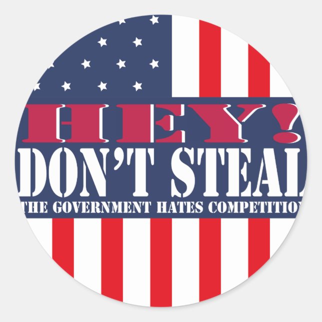 Sticker Rond Ne vole pas (Devant)