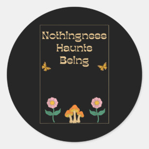 Sticker Rond Néant Existentialisme Nihilisme Philosophie Quo