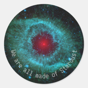 Sticker Rond Nebula astronomie Science spatiale citation