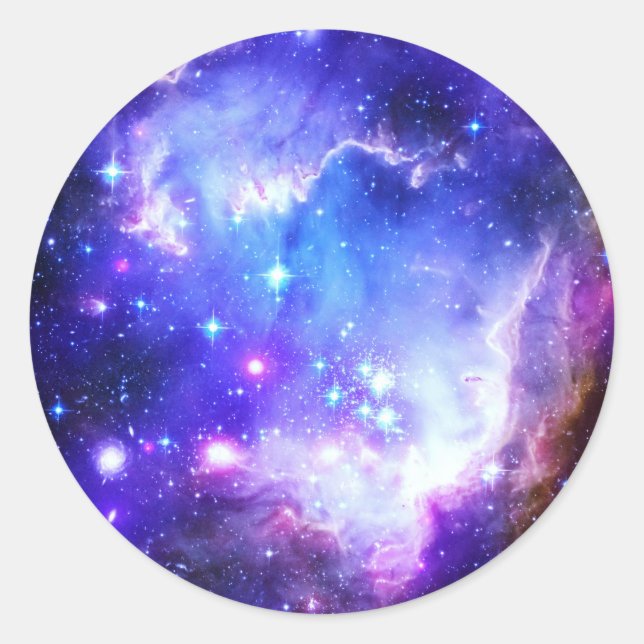 Sticker Rond Nebula bleue (Devant)