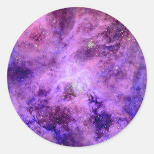 Sticker Rond Nébuleuse de la Tarentule 30 Doradus Photo Hubble