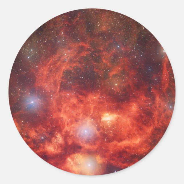 Sticker Rond Nébuleuse du homard (Devant)