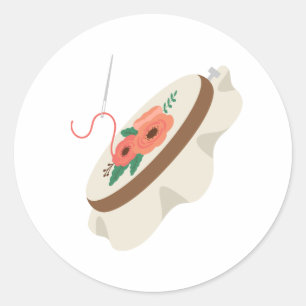 Sticker Rond Needlepoint