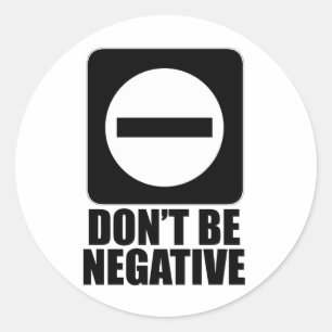 Sticker Rond Négatif 2 noir